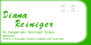diana reiniger business card